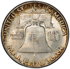 1949-D PCGS MS64 FBL Franklin Half w/ Very Sharp Strike & Nice Original Surfaces picture