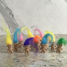 VINTAGE RUSS MINI TINY TROLLS BUNDLE OF 10 picture