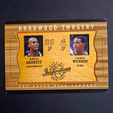 Upper Deck 2001-02 Inspirations Hardwood Imagery Dual MEM Garnett/Webber #KG/CW picture
