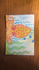 ACEO print “Octo Bud” signed by artist 2.5x3.5 picture