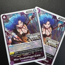 2x Miss Doublefinger (Zala) OP05-073 Judge Stamped - One Piece TCG English Card picture