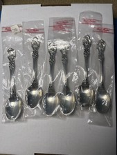 6 REED & BARTON FRANCIS I Sterling Silver Place/Soup spoon 6 5/8
