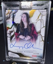 2026 Topps Marvel Vault Elizabeth Olsen Wanda Maximoff Gold /50 Auto - IA-EO picture