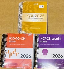 AMA CPT Book, ICD-10 Code Book, HCPCS Book - 2026 Physician Bundle by AAPC picture