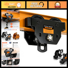 3 Ton Manual Adjustable I Beam Trolley Hoist - Heavy Duty Lifting Equipment picture
