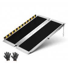 Uimoso 3ft Portable Folding Aluminum Ramp Non-Slip for Accessibility 800lbs Load picture
