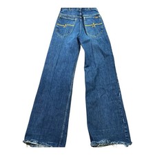Vintage 70s HASH medium/dark wash flare jeans 24 x 32 USA made picture