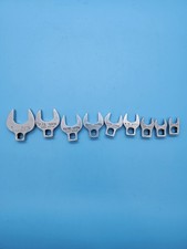 Vintage NAPA USA Crowfoot Wrench Set SAE 9pc Open End Crow Foot Mechanics Tools picture