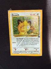 Pokemon Meowth #10 Black Star Promo GB Holo SEALED Holo Swirl under armpit WOT picture