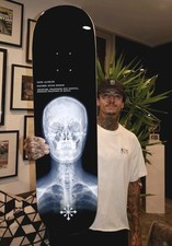 Disorder Nyjah Houston Unbroken Fractured Skull Skateboard Deck EMBOSSED NEW picture