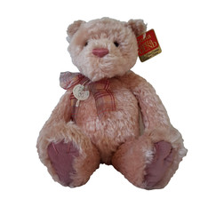 New Gund Plush Pink Mohair Bear Large 16