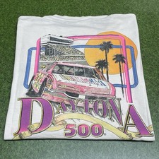 Vintage 1993 Daytona 500 NASCAR Winston Cup Tultex XL USA Racing T-Shirt picture