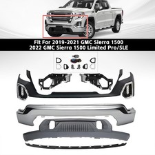 For 2019-2021 GMC Sierra 1500 & 2022 Limited Front Bumper Cover Kit w/ Fog Light picture