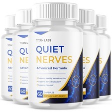 (5 Pack) Quiet Nerves Nootropic Nerve Support Supplement QuietNerves 300 Capsule picture
