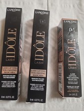 3pk Lancome Idole Lifting Volumiz Mascara Glossy Black 01 Fullsz 8ml X2 & 5ml X1 picture