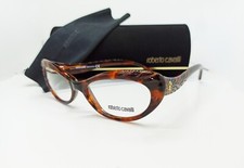 NEW RARE Roberto Cavalli D'Arros RC778 052 Tortoise Cat Eye Eyeglasses Frame 53 picture