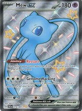 Mew ex 216/091 Shiny Ultra Rare Paldean Fates Pokemon Holo Near Mint picture