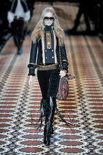 Gucci Fall 2008 Runway Velvet Skinny Pants Gold Hardware Side Buckles Trouser picture