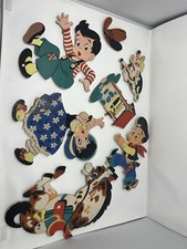 Very Rare Vintage 1949/1950s Dolly Toy Wall Hanging Rodeo Decor 7 Pc Bundle picture