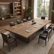 Tribesigns 8FT Modern Conference Table Large Office Meeting Table for 8-10People picture
