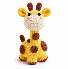 Giraffe Crochet Kit for Beginners DIY Craft Set with Yarn Hook Video Tutorial picture