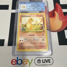 1999 Pokémon Charmander Base Set #46 CGC PRISTINE 10 picture
