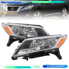 Headlights Assembly Pair Left Right For 2013-2016 Nissan Pathfinder 4DR Halogen picture