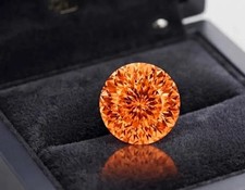 CERTIFIED 1.05 Ct Earth-Mined Natural Orange Diamond Round CutLOOSE VVS1/ 7 mm picture