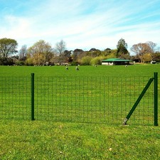Euro Fence Steel 82ftx2.6ft Green picture