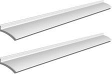 Hicarer 2Pack 52in Door Rain Drip Cap Aluminum Weather Stripping Silver picture