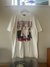 Vintage 1996 Metallica Soundgarden Wu Tang Clan Lollapalooza T-Shirt XL picture