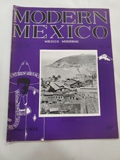1935 Modern Mexico Magazine Cardenas Mazatlan Art Deco Vol VI No 64 picture
