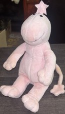 RARE Vintage 1988-90 Gund Zwibble Dibble Pink Plush Stuffed Dinosaur US93 picture