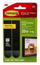 Command X-Large (20 lb) Picture Hanging Strips, 8 Pairs (16 Strips) picture