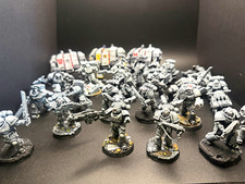 Custom 35mm–40mm Sci-Fi Armored Tabletop Army (24 Figures Total) picture