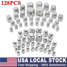 128PCS JIC &ORFS Master Industrial Hydraulic Cap Plug Hose Tube and Pipe Fitting picture