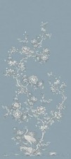 Wallpaper Charleston Light Blue Tonal Chinoiserie 2 Panel Mural picture