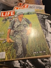 9 Vtg Life Magazines lot Boxing Vietnam Politics Wars John Wayne More 1960s picture