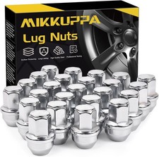 MIKKUPPA 24pcs M14x1.5 F150 Lug Nuts, Chrome OEM Style Replacement for 2015-2024 picture