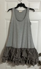 a'reve Ruffle Maxi Dress Women’s Small Gray Layer Fairy Whimsy Croquet Girly picture
