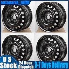 Set of 4 New 17'' Wheel Black For Toyota RAV4 2019-2024 17 Inch Black Steel Rim picture