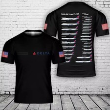 Custom Name Delta Airlines Fleet T-Shirt 3D Size S-5XL picture