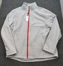 New Maelreg Men's Size XL Performance Softshell Jacket Fleece Lined Zip-Up Grey picture
