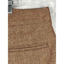Historical Emporium Mens Brown Herringbone Tweed Trousers Cinch Back Size 48 picture