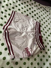 Vintage Champion Bowmen Basketball Shorts Men's Cream Size 34 Athletic Mesh picture
