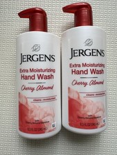 Jergens Extra Moisturizing Hand Wash Soap Cherry Almond 8.3 oz Dispenser 2 Pack picture