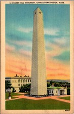 Bunker Hill Monument Completed 1843 Charlestown MA Vintage Postcard TP15-15 picture