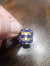 Vintage St Lukes Roosevelt Hospital Center Pin Button New York City picture