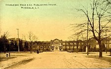 Mineola Long Island Vintage 1914 Postcard Doubleday Page & Co Publishing House picture