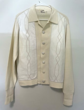 Vintage 50s 60s Pacemaker M Knit Panel Rockabilly Shirt Mid Century Leisure picture